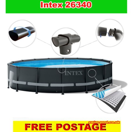 Intex Ultra Rondo XTR 26340 Swimming Pool Frame Pool Set  732 x 132 cm