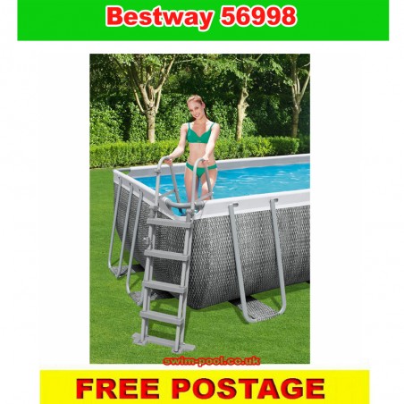 Bestway 56998 18ft Power Steel Rectangle swimming pool SET