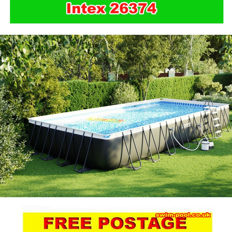 menu Opsommen microscopisch Intex XTR 26374 32ft x16ft x 52in(975x488x132cm) Ultra Frame swimming pool